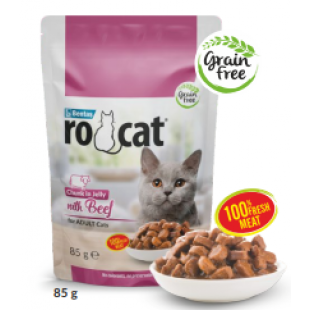 ROCAT POUCH SIĞIR ETLİ 85G JÖLELİ YAŞ MAMA